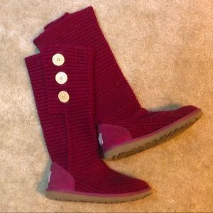 Burgundy UGG Boots